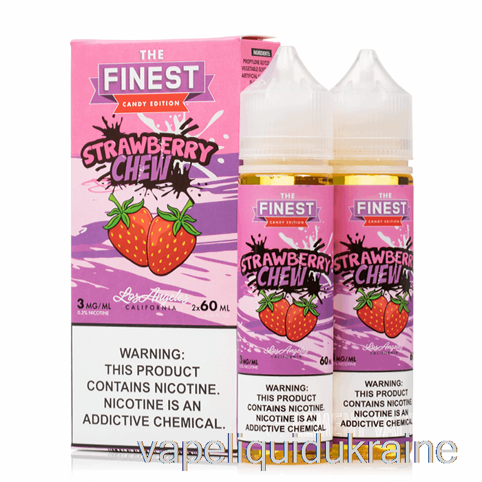 Vape Liquid Ukraine Strawberry Chew - The Finest Candy Edition - 120mL 3mg